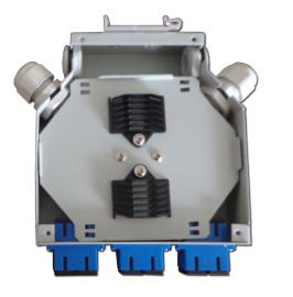 Metal 6 Cores Fiber Optic Terminal Box / Waterproof Fiber Optic Termination Box