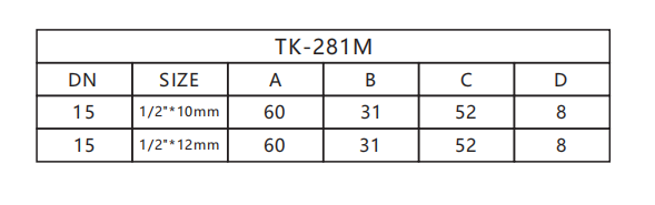 TMOK Male Female End Hose Connection BSP Lever 1/2 Inch Brass Ball Gas Valve