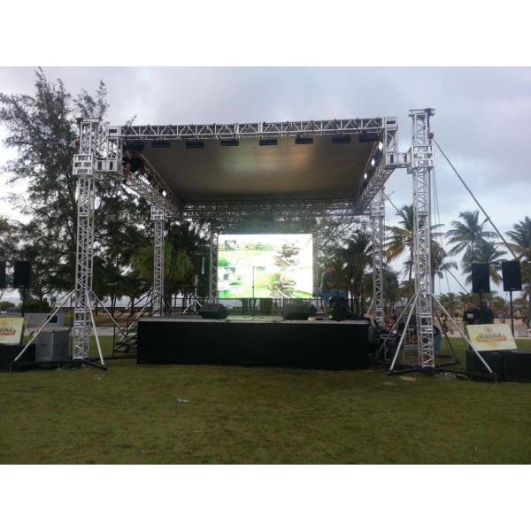 Roof Decorate Lighting Aluminum Box Truss Frame System 1m Diameter