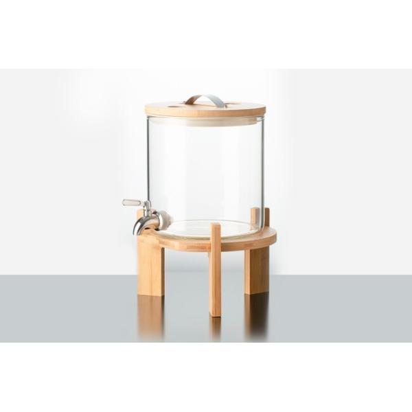 5L Lead Free Borosilicate Glass Beverage Jar Drinking Dispenser For Banquet