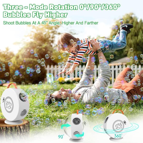 Other Educational Toys Fully Automatic 360 Degree Rotation Outdoor Circular Bubble Machine