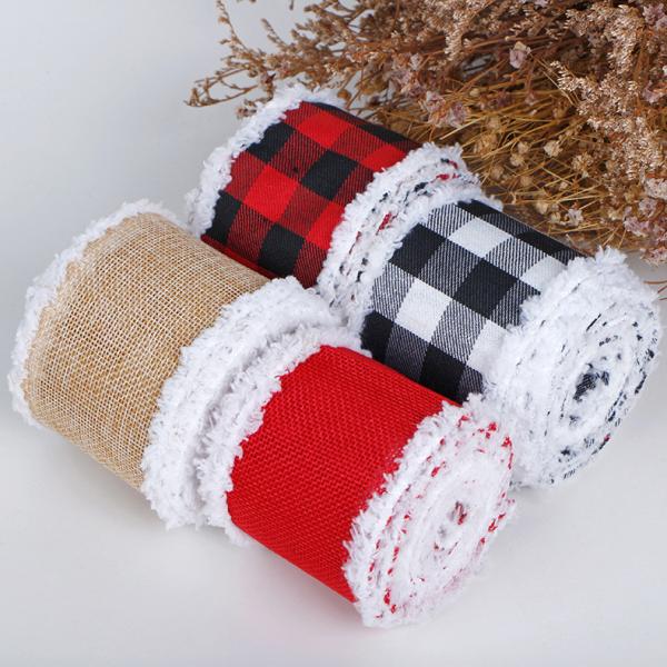 Strip Shape Gift Packing Materials Polyester Home Decoration​ Luxury Christmas Ribbon
