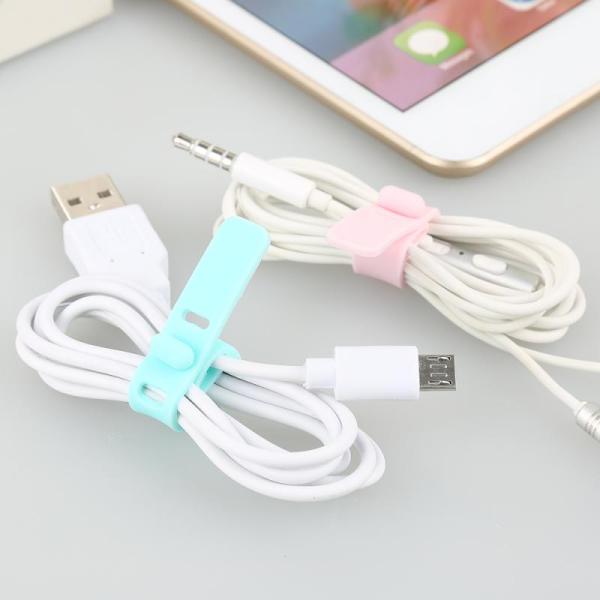 1.5mm-2.0mm Oval Silicone Self Gripping Cable Ties 6.5cm 7.4cm