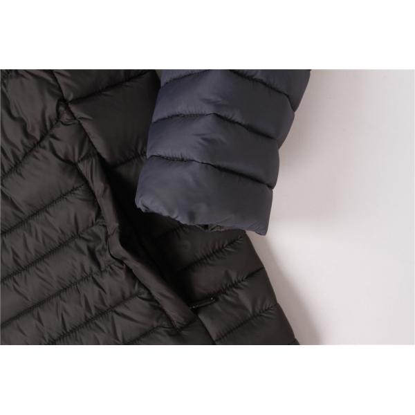 Casual Autumn Winter Hoodie Jacket 100% Polyester Warm Quilted Jacket