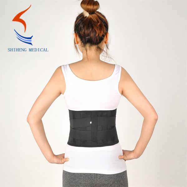Black breathable full elastic waist support belt with CE certification
