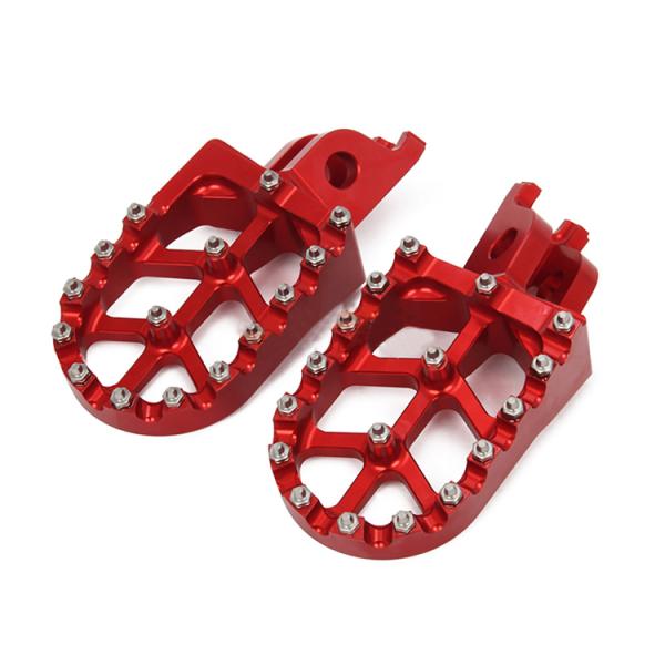 Custom CNC Aluminum Alloy Dirt Bike Moto Foot Pegs for Honda CR CRF 125 250 500 230 450R