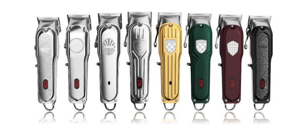 Metal Professional Hair Clipper Electrical Rechargeable Plug And Play 2000mAh Lithium Battery LED Display For Salon