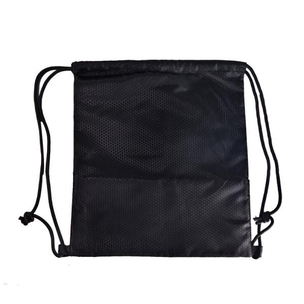 Pink / Black Color Waterproof Drawstring Wash Bag Letter Patterned Printing