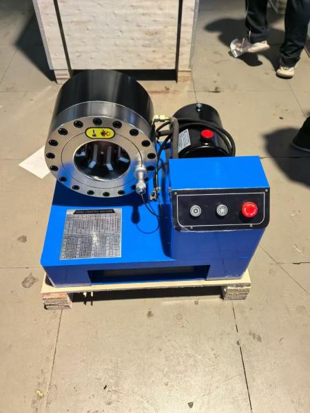 2 Inch 10 Dies 1-4 Layer Hose Hydraulic Crimping Machine / Hose Crimping Machine High Pressure 6-51mm