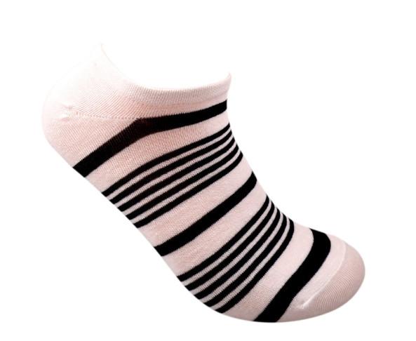 Customized Logo Mens Ankle Length Dress Socks Striped Snagging Resistance For Summer