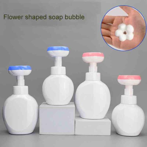 Botella de lavado a mano de 160 ml Dispensador de jabón espumoso recargable Embalaje de belleza de plástico personalizado vacío