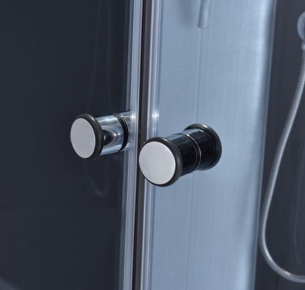 4mm 1200×800×2150mm Shower Pods Cabins Grey Aluminum Frame