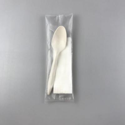 Eco-Friendly Biodegradable Spoon Tissue Wrapped and Plastic Type Polylactic Acid