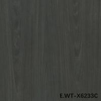 Finé de madeira de engenharia de alta qualidade Algodão Europeu E.WT-X6233C Crown Cut Marrom escuro 2850mm Dimensão alongada para papel de parede
