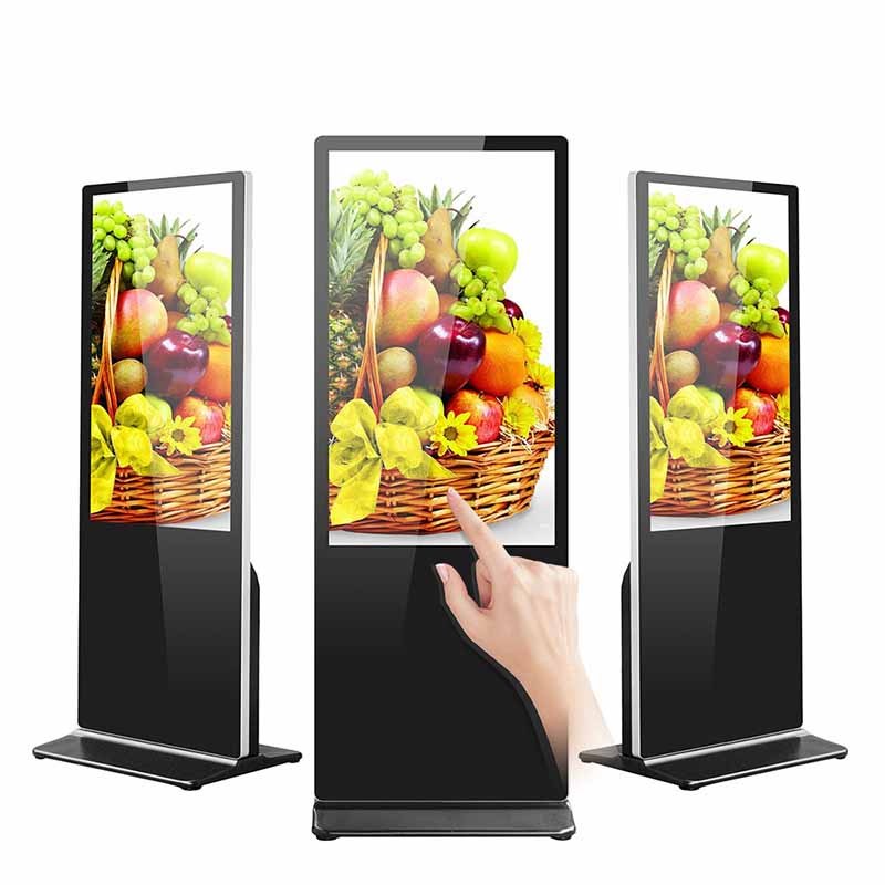 пол 55Inch стоя рекламирующ киоск экрана касания игрока взаимодействующий