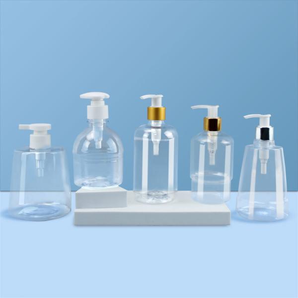 Custom Clear PET 250ml 300ml 350ml 500ml Plastic Hair Body Care Hand Soap Foaming Shampoo Lotion Pump Bottle for Cosmetic