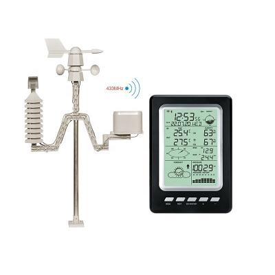 Estação de Meteorologia Inteligente Sem Fio para Casa ao Ar Livre Com Display LCD E Monitoramento do Tempo