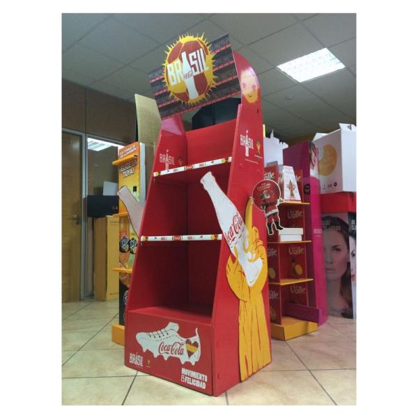 Retail Racks Custom Display Stand with Supermarket Gondola Design and Logo