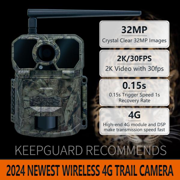 Wireless Trail Camera for Hunting and Wildlife Observation with Infrared Flash Technology