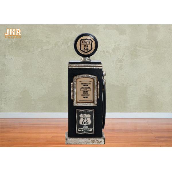 Antique Wood Tabletop Rack Decorative Wooden Cabinet Small Storage Cabinets Black Color