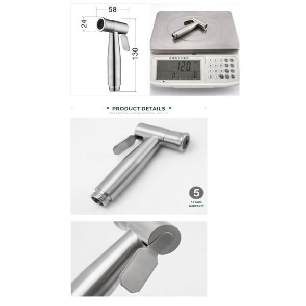 Accesorio de baño gris claro Bidet portátil con grifo y autolimpieza