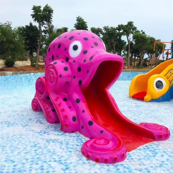 OEM Little Octopus Water Slide For Kids Water Park Playground