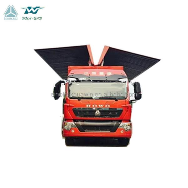 SINOTRUK 12 wheeler Side Body Open box wing van cargo truck for sale in Philippines