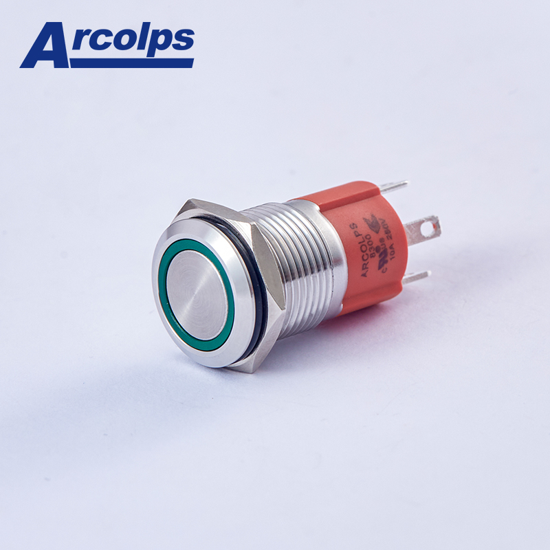 IP67 Remote Control Push Button Switch 16MM 10A 220V Max Voltage & Current