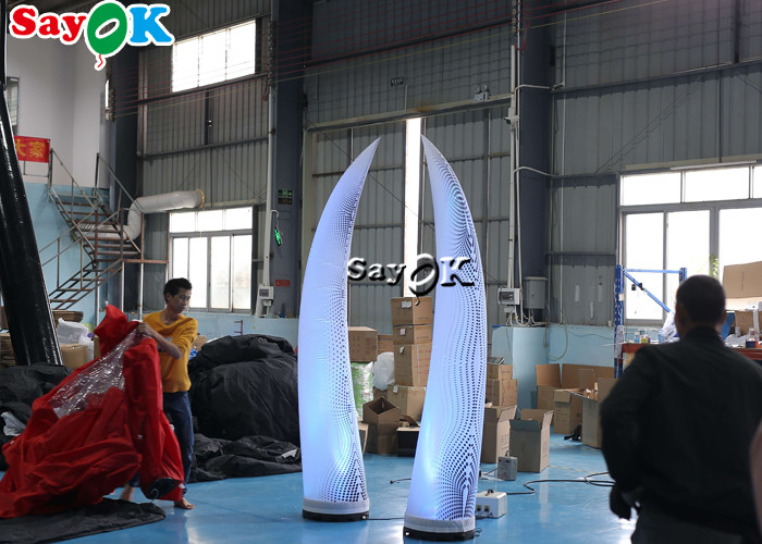 СИД украшения 2.5m Multicolor раздувное освещая цвета слоновой кости для украшения события свадьбы