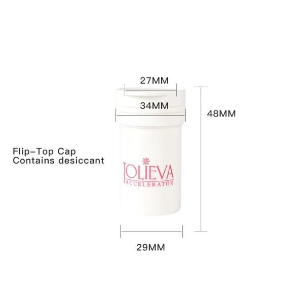 Portable Sizes Tamper-evident Flip-top Lids Small Pills Tube Packaging Eco-friendly