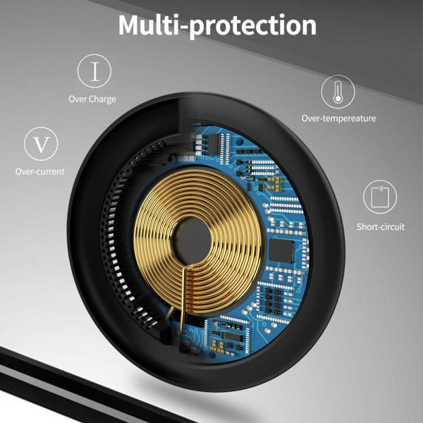 Desktop Dual Silicone cover Qi 15W Wireless Charging Pad