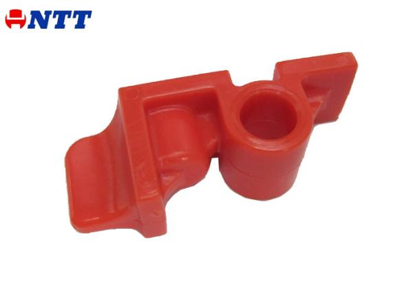 Red Medical Injection Molding Part Nylon6 Lock Hook H13 Steel Medium Size Tooling