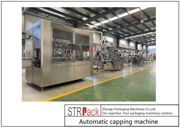Automatic Bottle Capping Machine With 20 - 100mm Bottle Diameter 50 - 60 Bottles/Min Capping Speed