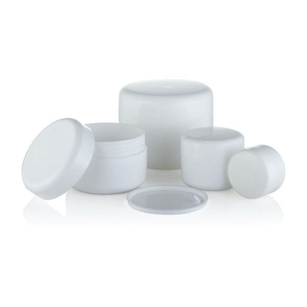 SKIN CARE Refillable White PP Cream Jar 20g 50g 100g 250g with Lid Plastic Type