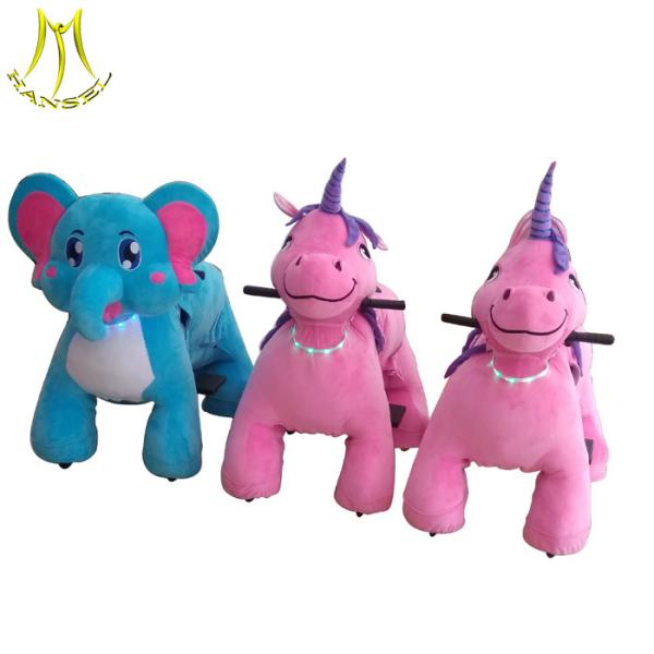 Hansel   kids play ground equipment steel frame 2018 plush animal electric scooter