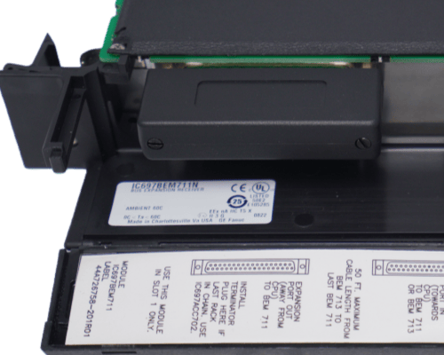 GE IC697BEM711 Bus Expansion Module with 5 Volts DC 0.8 Amps and 50 Feet Cable Length