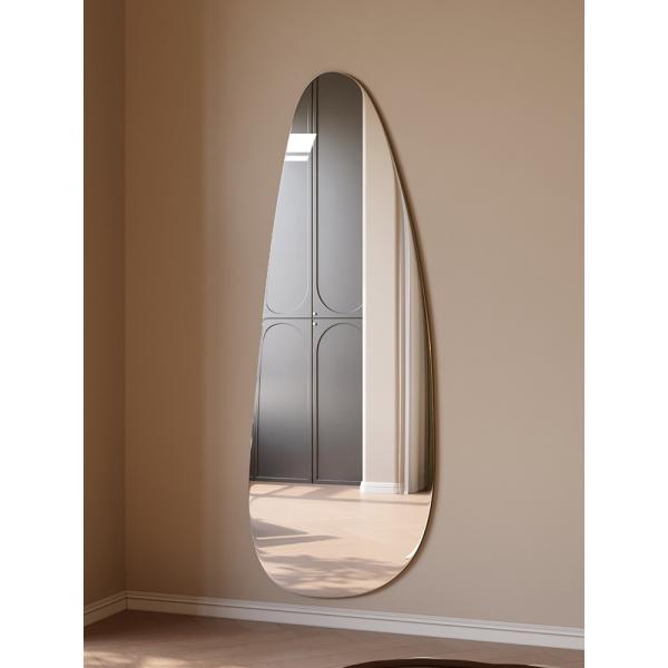 Irregular Frameless Full Length Mirror For Home Bathroom Living Room