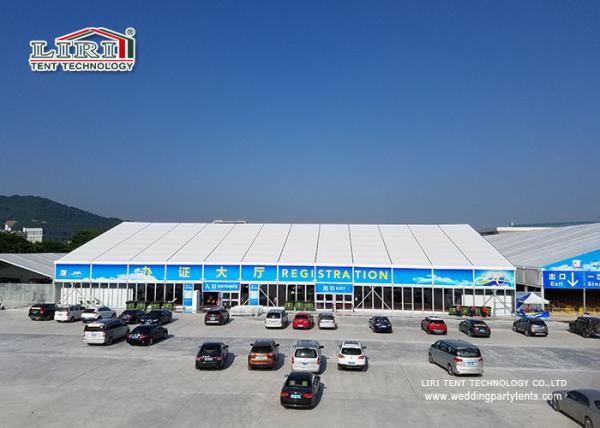 40m x 125m Stronger Outdoor Exhibition Tents with Glasss Wall and Aluminium Alloy Frame