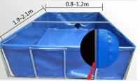 Espessura 1,0 mm 100000L PVC de telha dobrável Tanque de peixe Tanque de peixe Tanque de plástico Diy Tanque de peixe