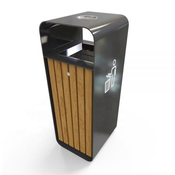 OHSAS18001 Certificate 35L Outdoor Wooden Garbage Bin