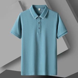 Thin Cool Men'S Short Sleeved T Shirt Lapel Polo Tops Horse Riding