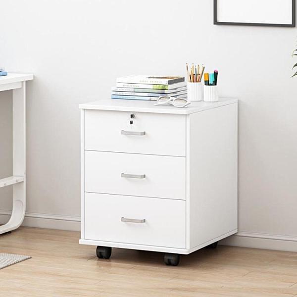 Картотечные шкафы офиса 16 дюймов деревянные прокатывая белый картотечный шкаф