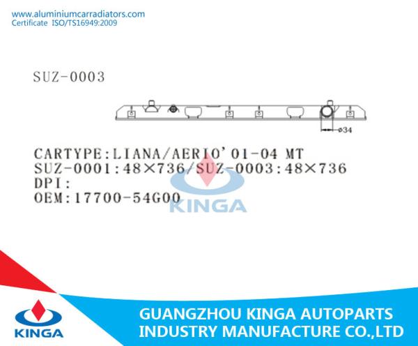 Plastic radiator repair / radiator end tank repair for ASTRA G/ZAFIRA A'98-MT with KJ-42018