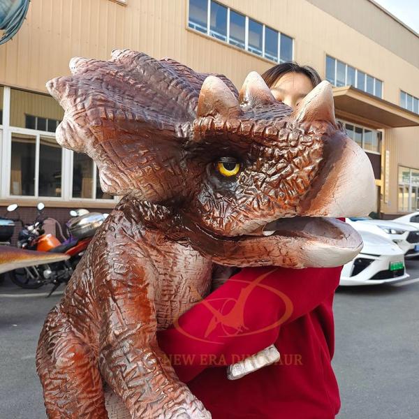 Electric Animatronic Baby Dinosaur Puppet with Dinosaur Roaring