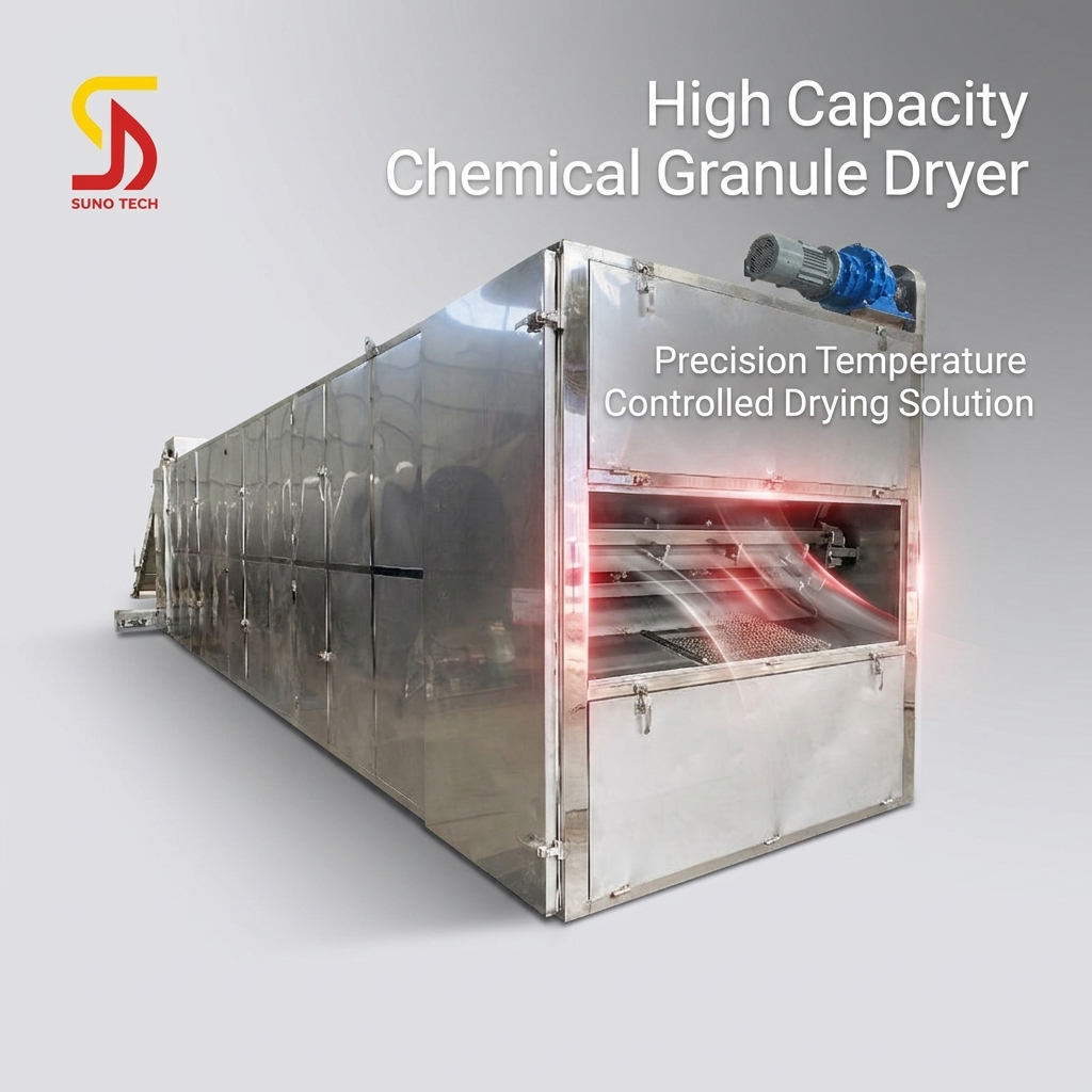 Chemical Granule Belt Dryer Pigment and Resin Hot Air Circulation Drying