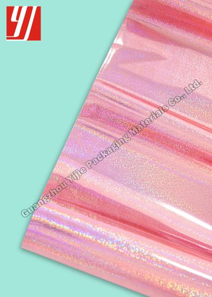 Dot Holographic Hot Stamping Foil cor-de-rosa para caixas de publicação do vinho dos cuidados pessoais