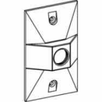 Алюминий поднял прямоугольные погодостойкие крышки штепсельной розетки крышек коробки электрические