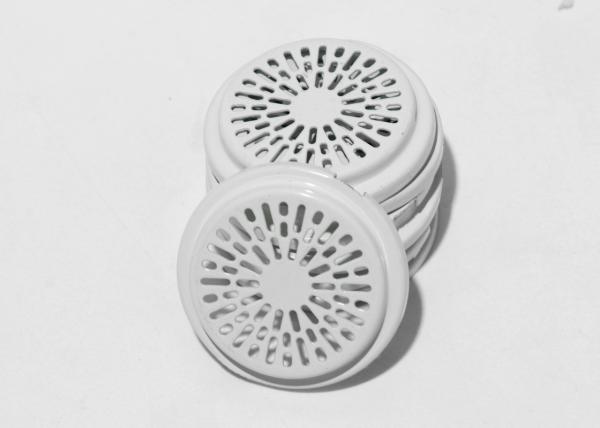 Professional deep drawn metal pressings parts speaker grille with white coating