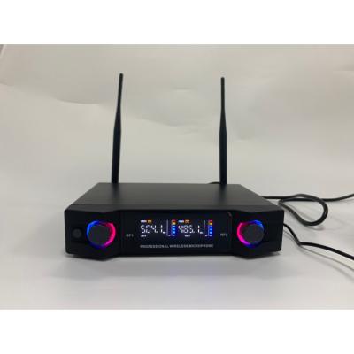 Professional PA Speaker Volume Control UHF Wireless Microphone System With Bluetooth Speaker