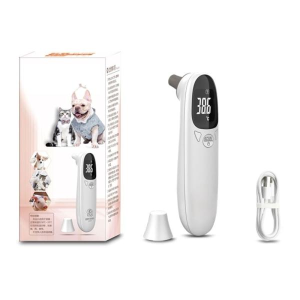 Termómetro de orejas de animales inoxidable IP65 portátil termómetro electrónico para mascotas